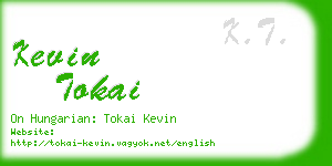 kevin tokai business card